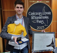 One of the creator with the medal from "Concours Lépine Paris" from 2023